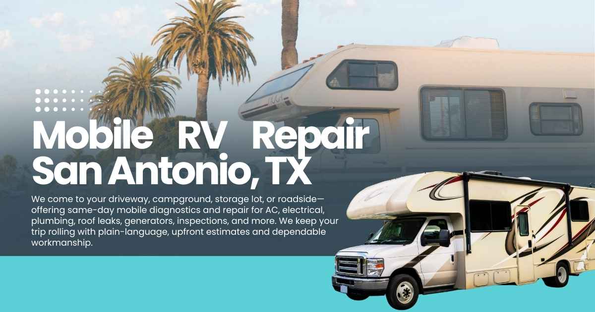 Mobile RV Repair San Antonio, TX | Fast On-Site Service